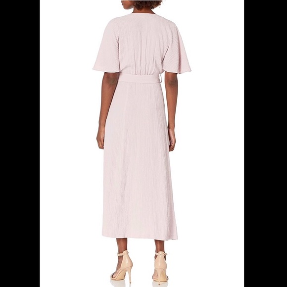 Calvin Klein VNeck Maxi with Buttons & Belt - Picture 3 of 6